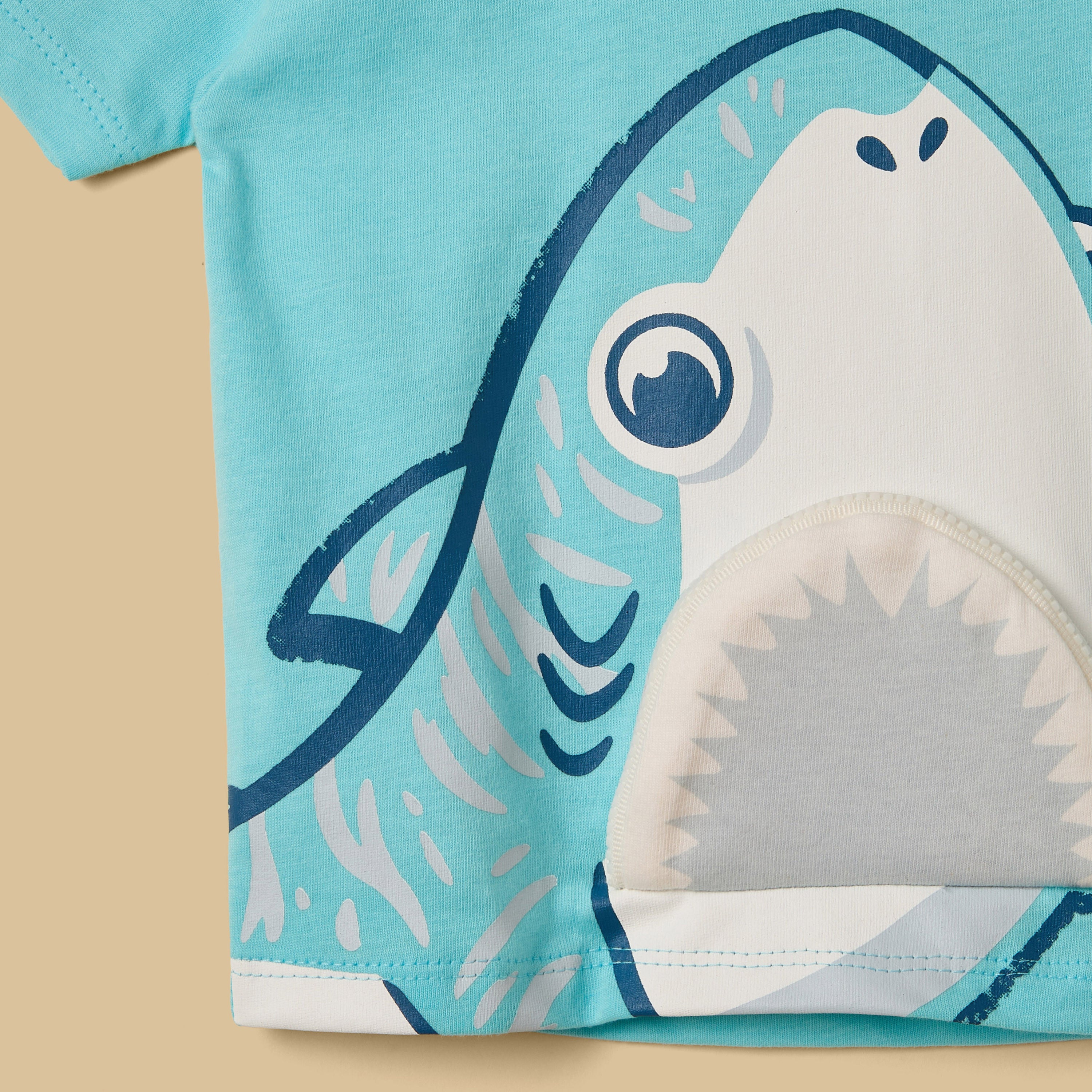 Shark 3D Print T-shirt and Shorts Set