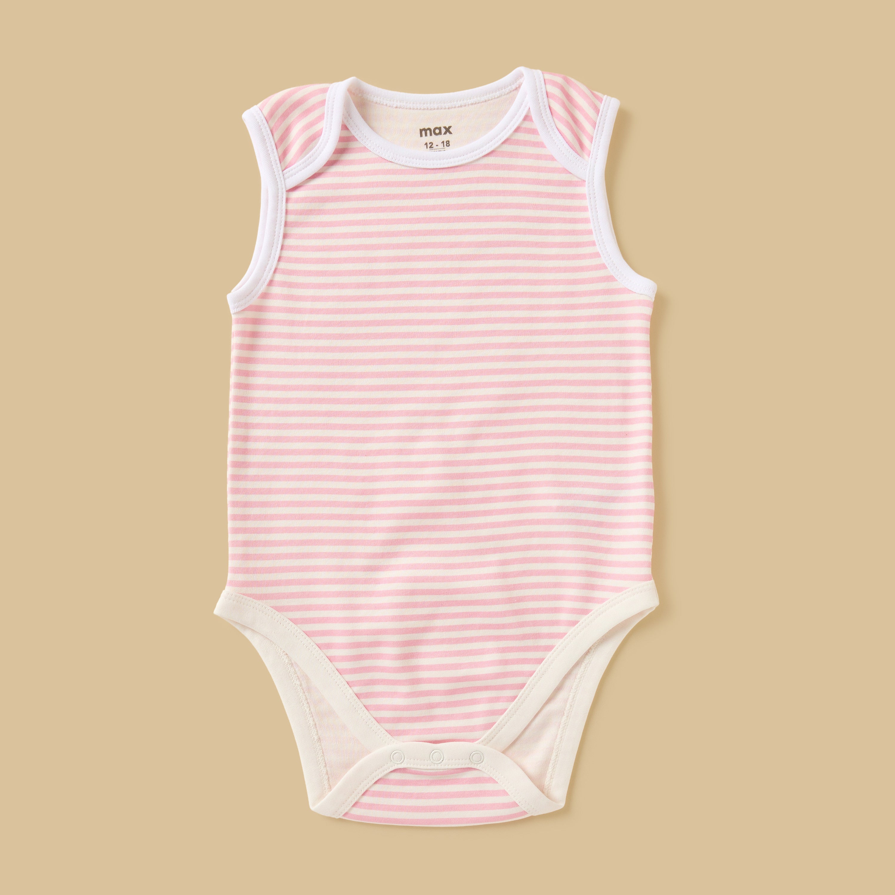 Pack of 3 - Printed Sleeveless Bodysuit
