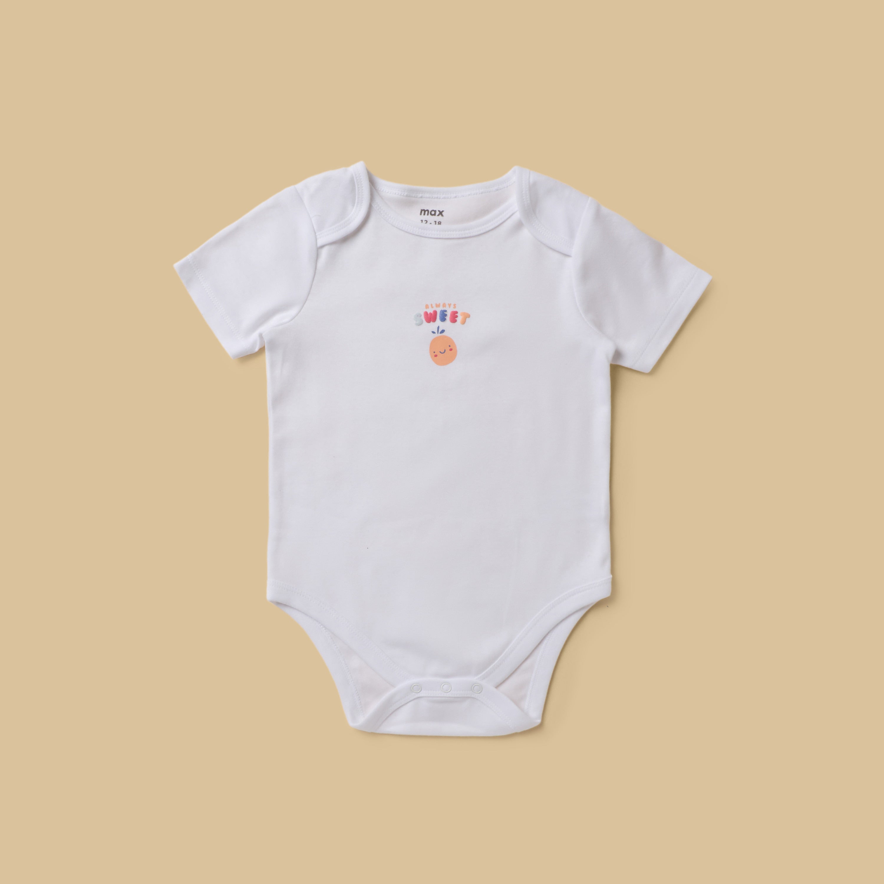 Pack of 5 - Printed Cotton Bodysuit