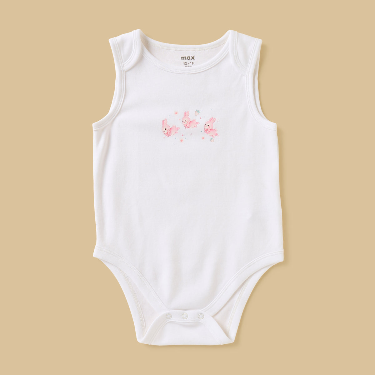 Pack of 5 - Assorted Cotton Sleeveless Bodysuit