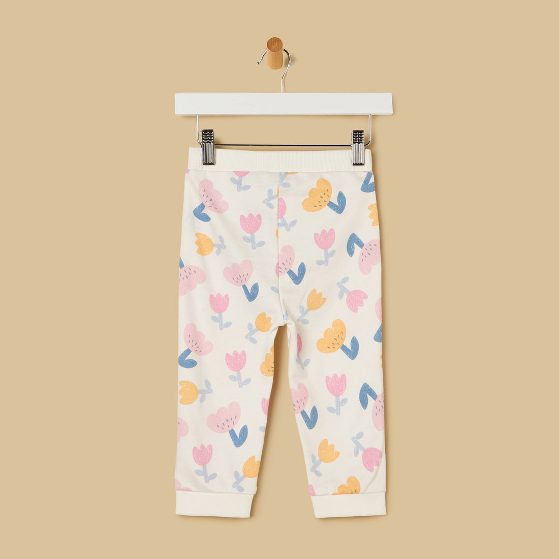 Floral Print Cotton Joggers
