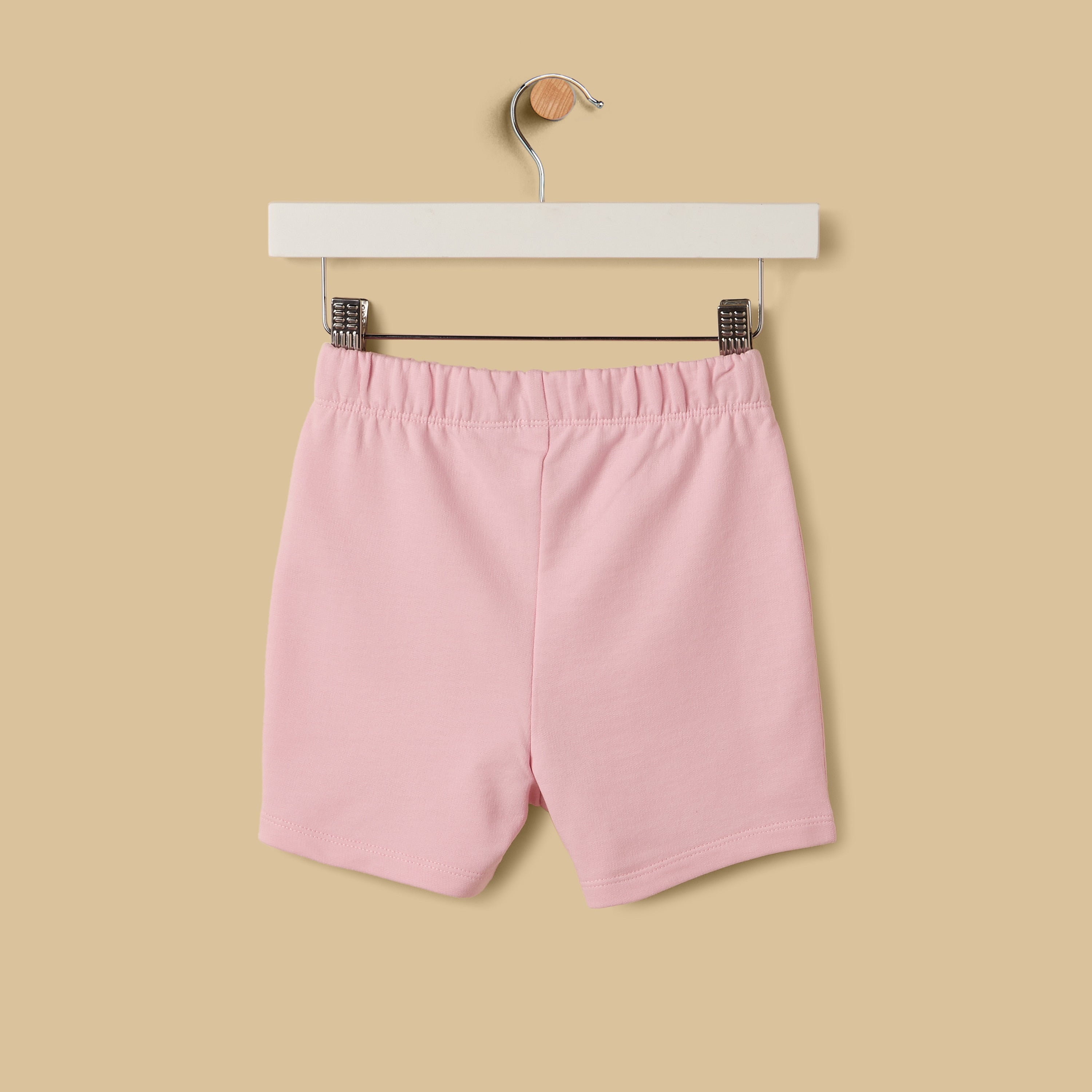 Slogan Print Cotton Top and Shorts Set
