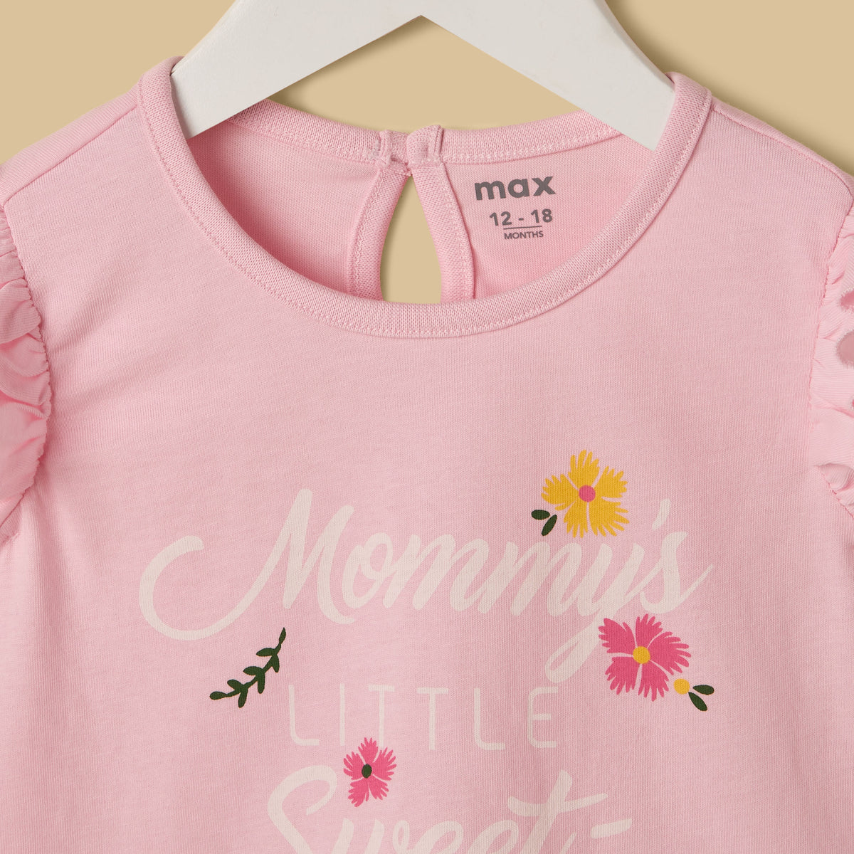 Slogan Print Cotton Top and Shorts Set