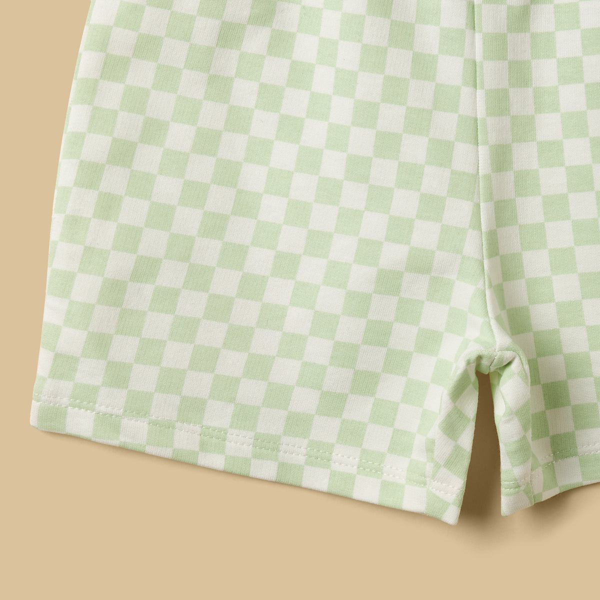 Cat Print Cotton Top and Shorts Set