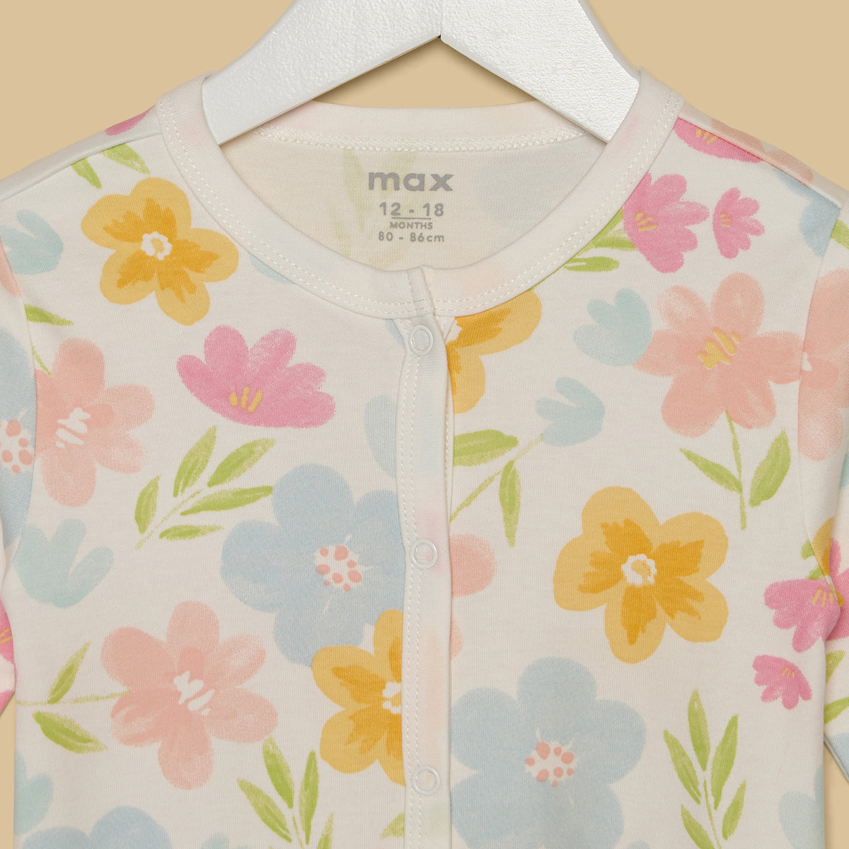 Pack of 2 - Floral Print Sleepsuit
