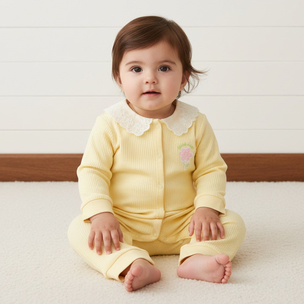 Pack of 2 - Floral Print Sleepsuit