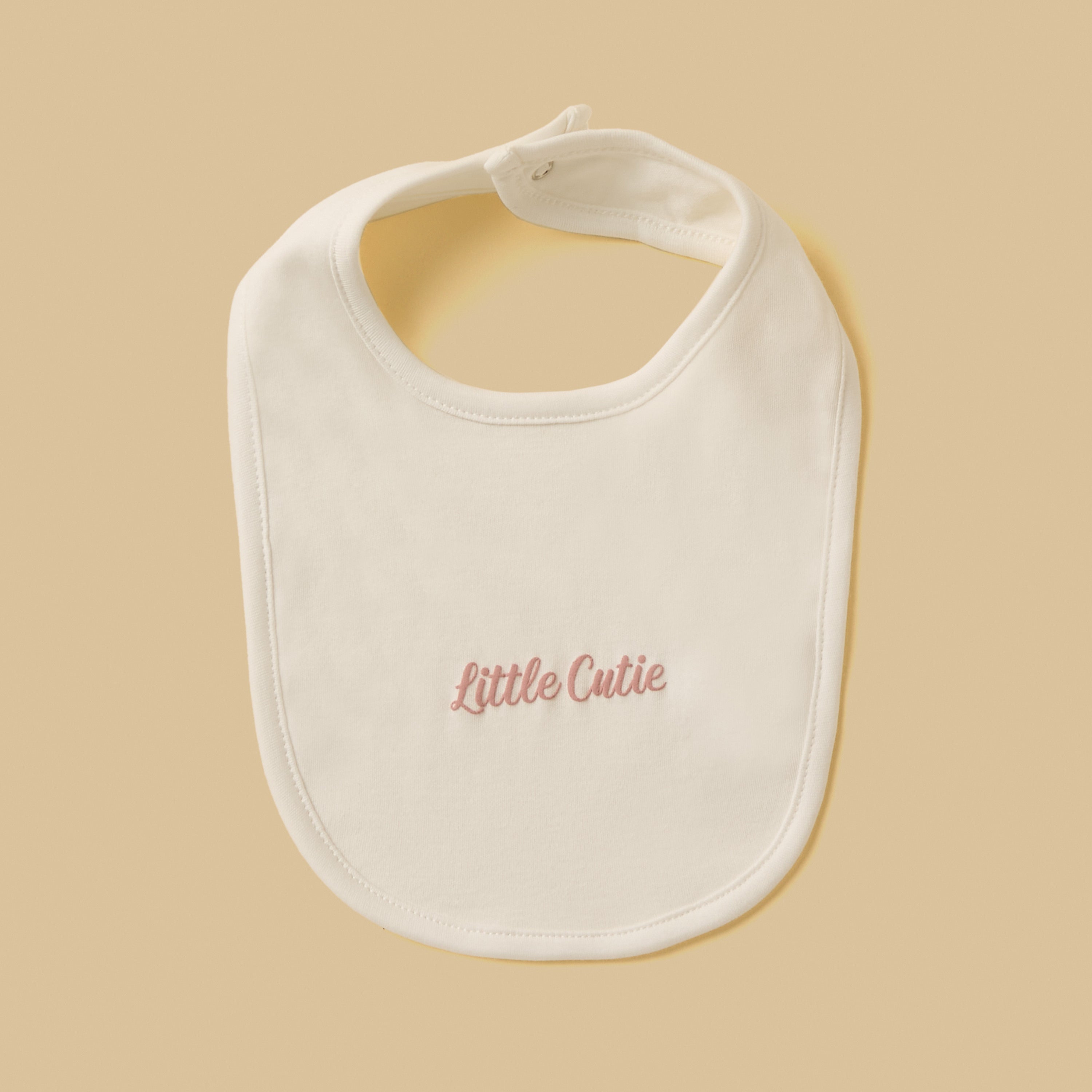 Pack of 3 - Assorted Cotton Bib with Snap Button Closure