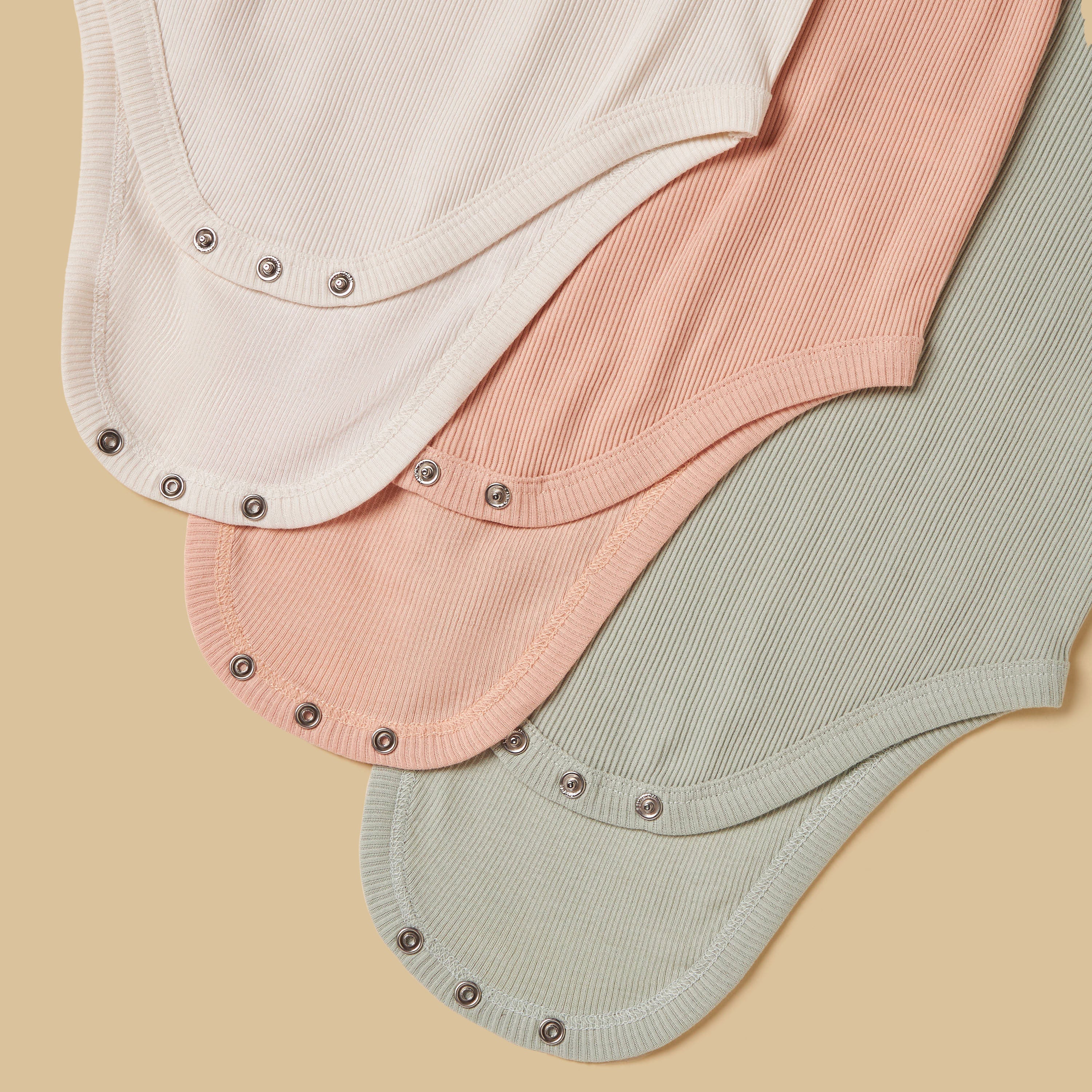 Pack of 3 - Ribbed Bodysuit