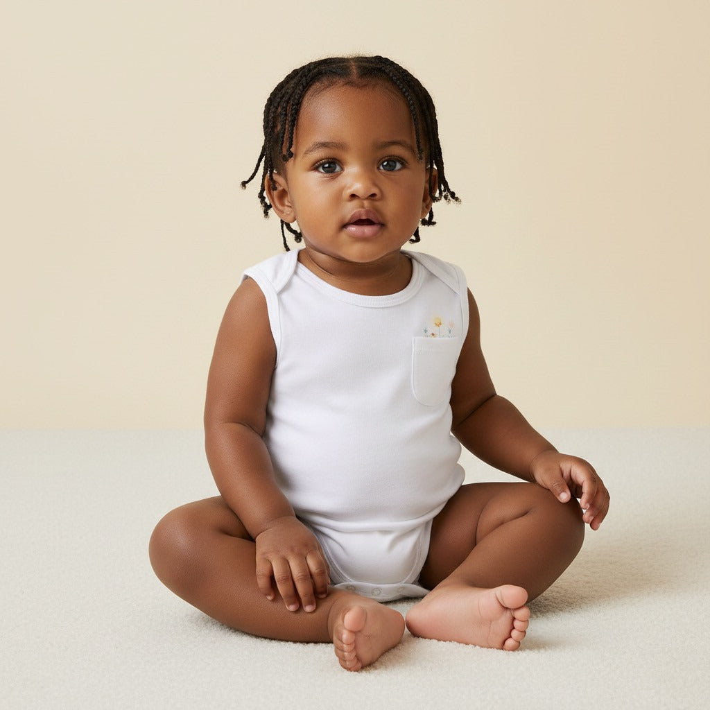 Pack of 3 - Assorted Sleeveless Bodysuit