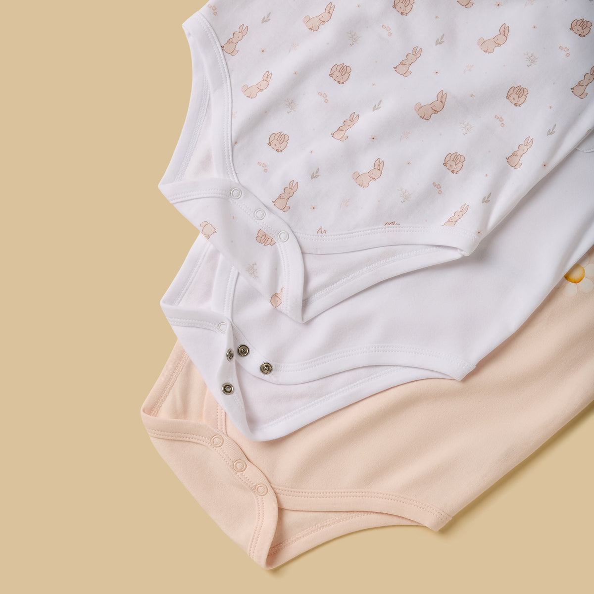 Pack of 3 - Assorted Sleeveless Bodysuit