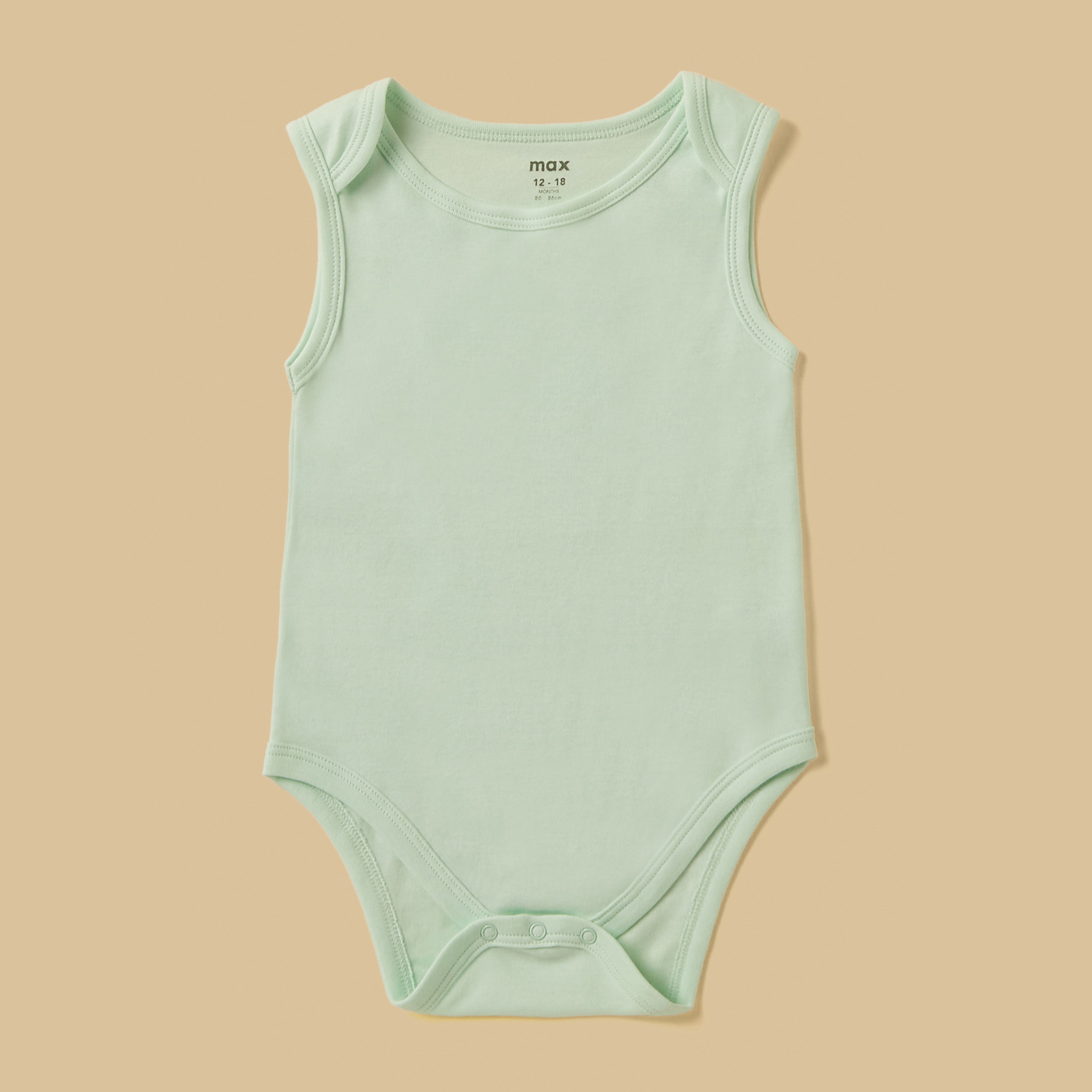 Pack of 3 - Assorted Sleeveless Bodysuit
