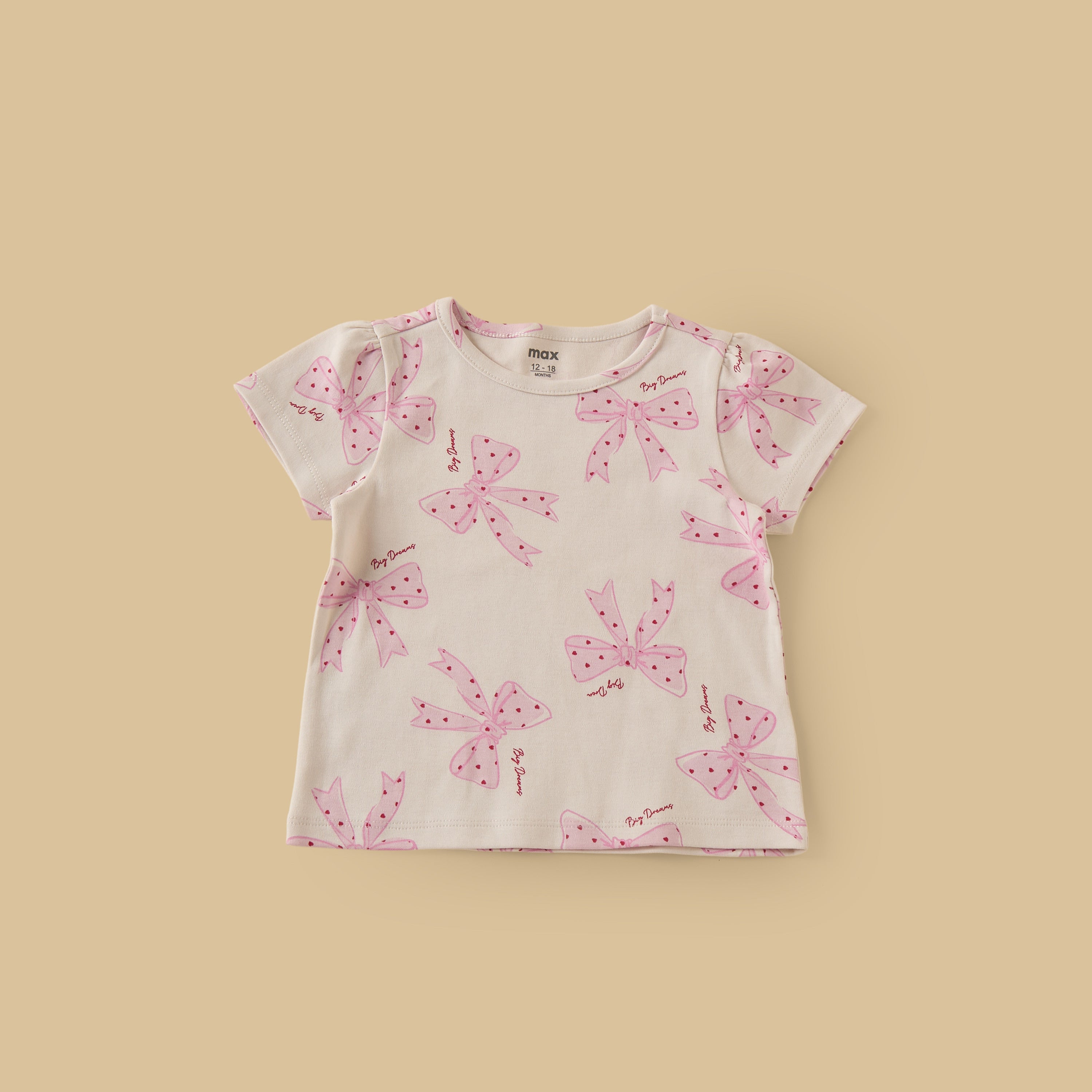 Pack of 2 - Bow Print Cotton Pyjama Set
