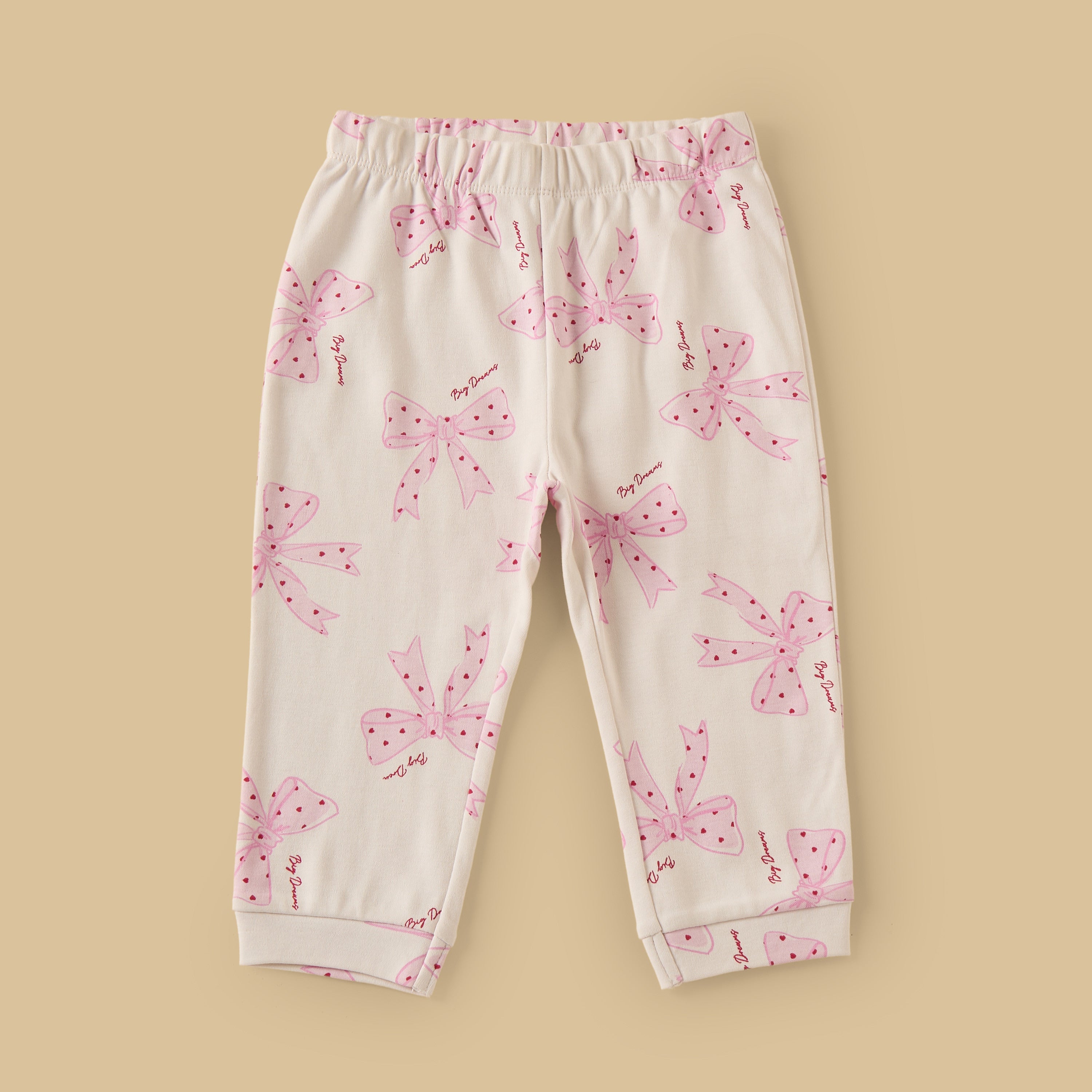 Pack of 2 - Bow Print Cotton Pyjama Set