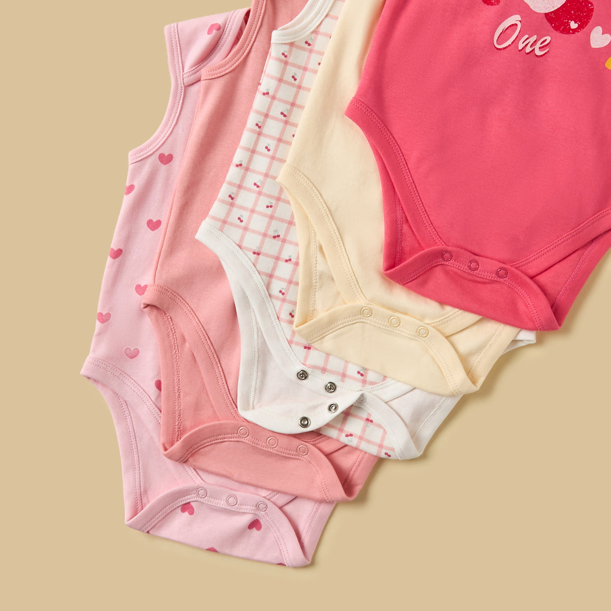 Pack of 5 - Assorted Cotton Bodysuit