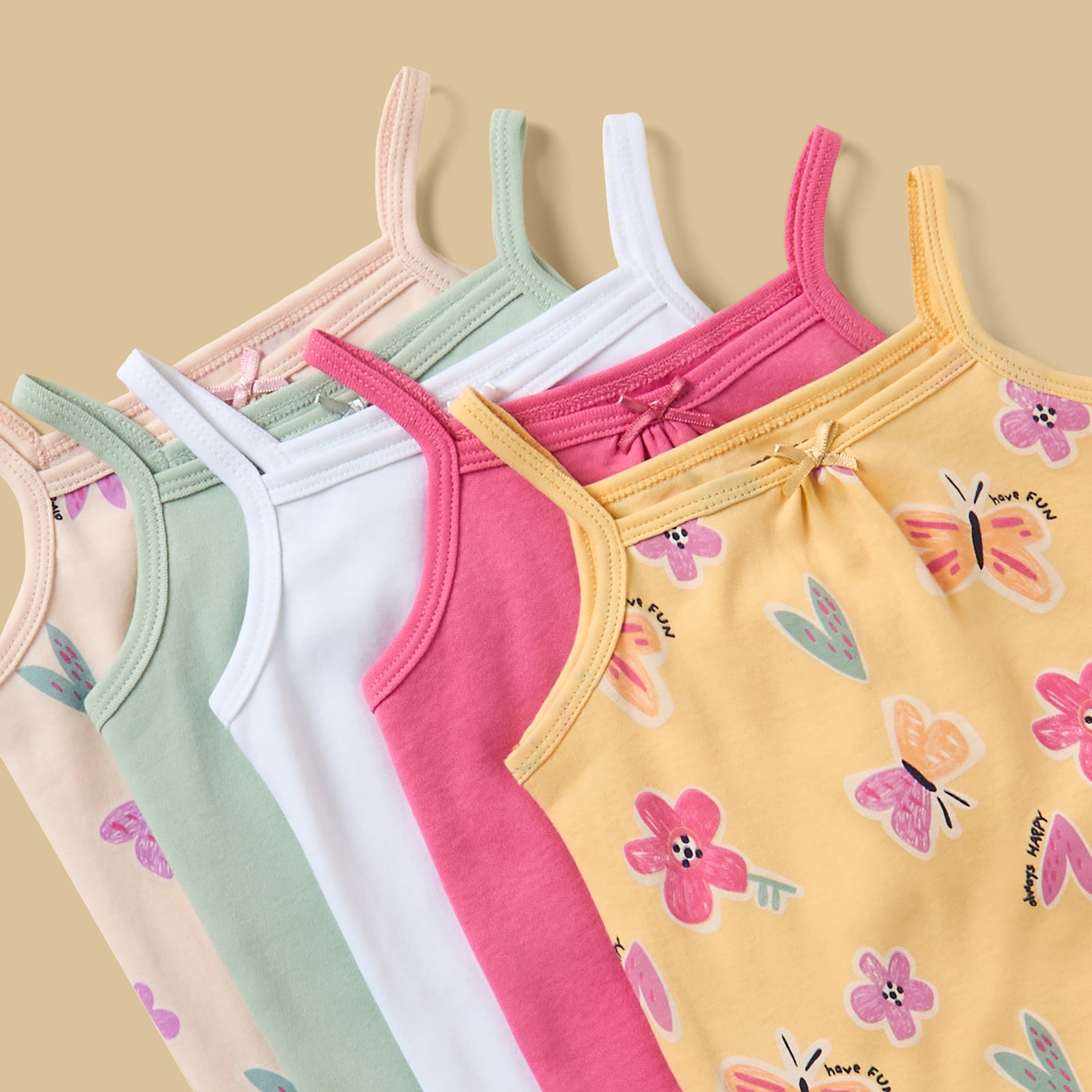 Pack of 5 - Assorted Cotton Bodysuit