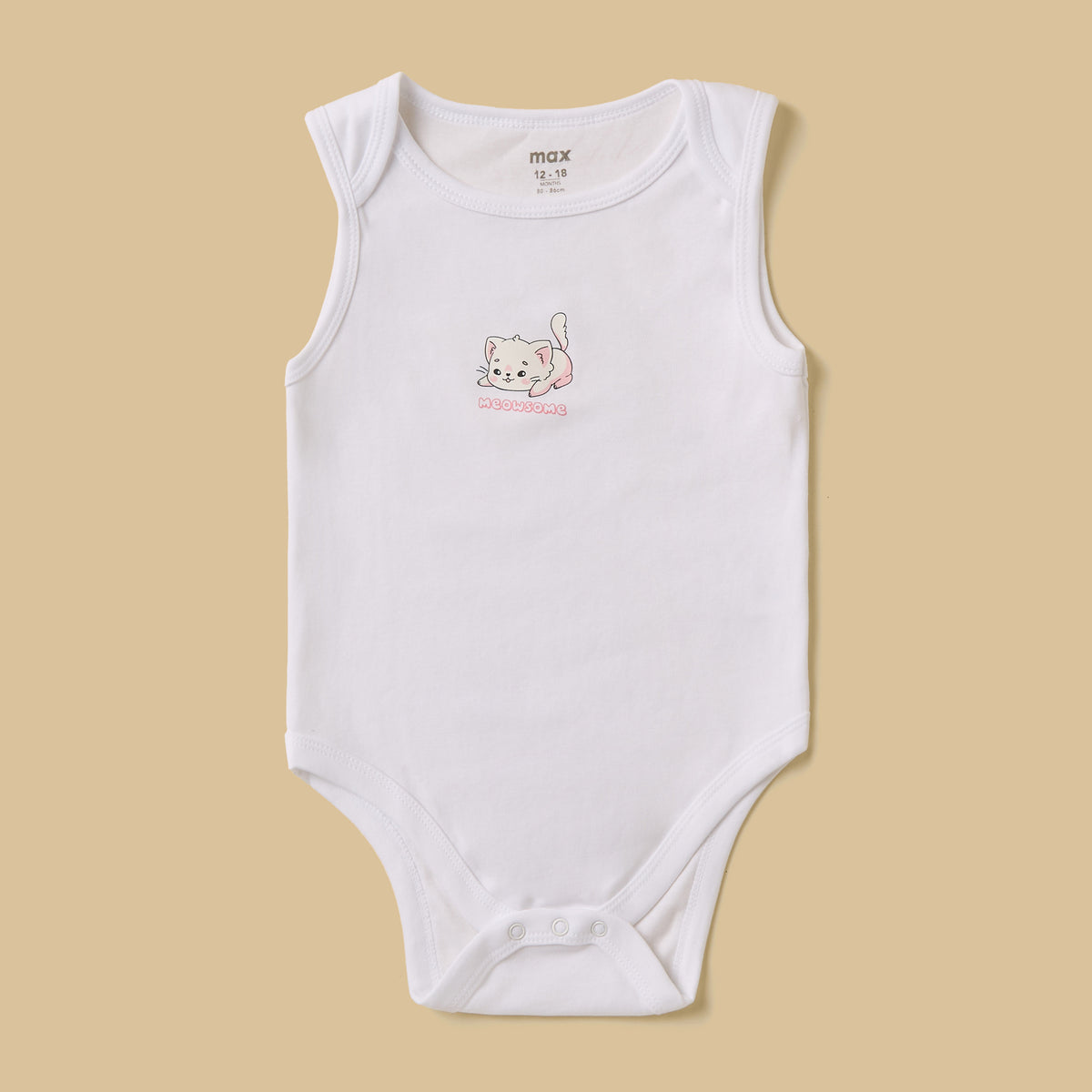 Pack of 5 - Cat Print Cotton Bodysuit