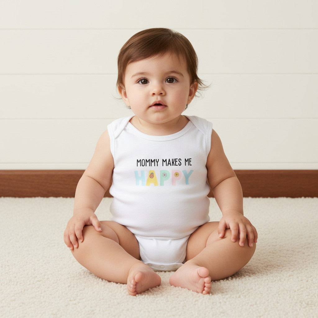 Pack of 5 - Assorted Sleeveless Cotton Bodysuit