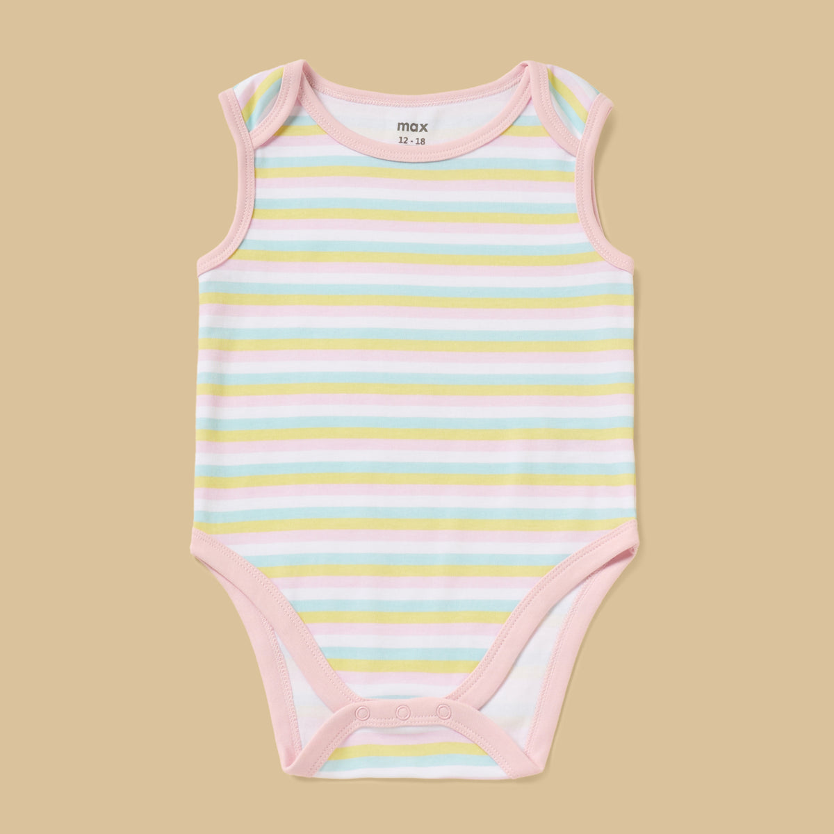 Pack of 5 - Assorted Sleeveless Cotton Bodysuit
