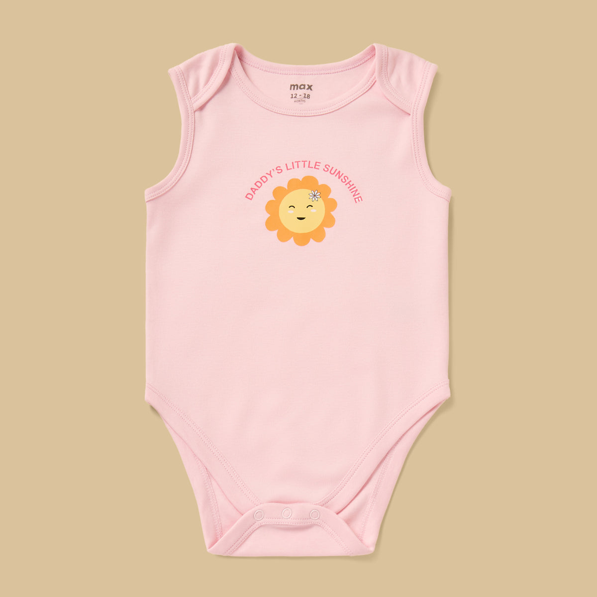Pack of 5 - Assorted Sleeveless Cotton Bodysuit