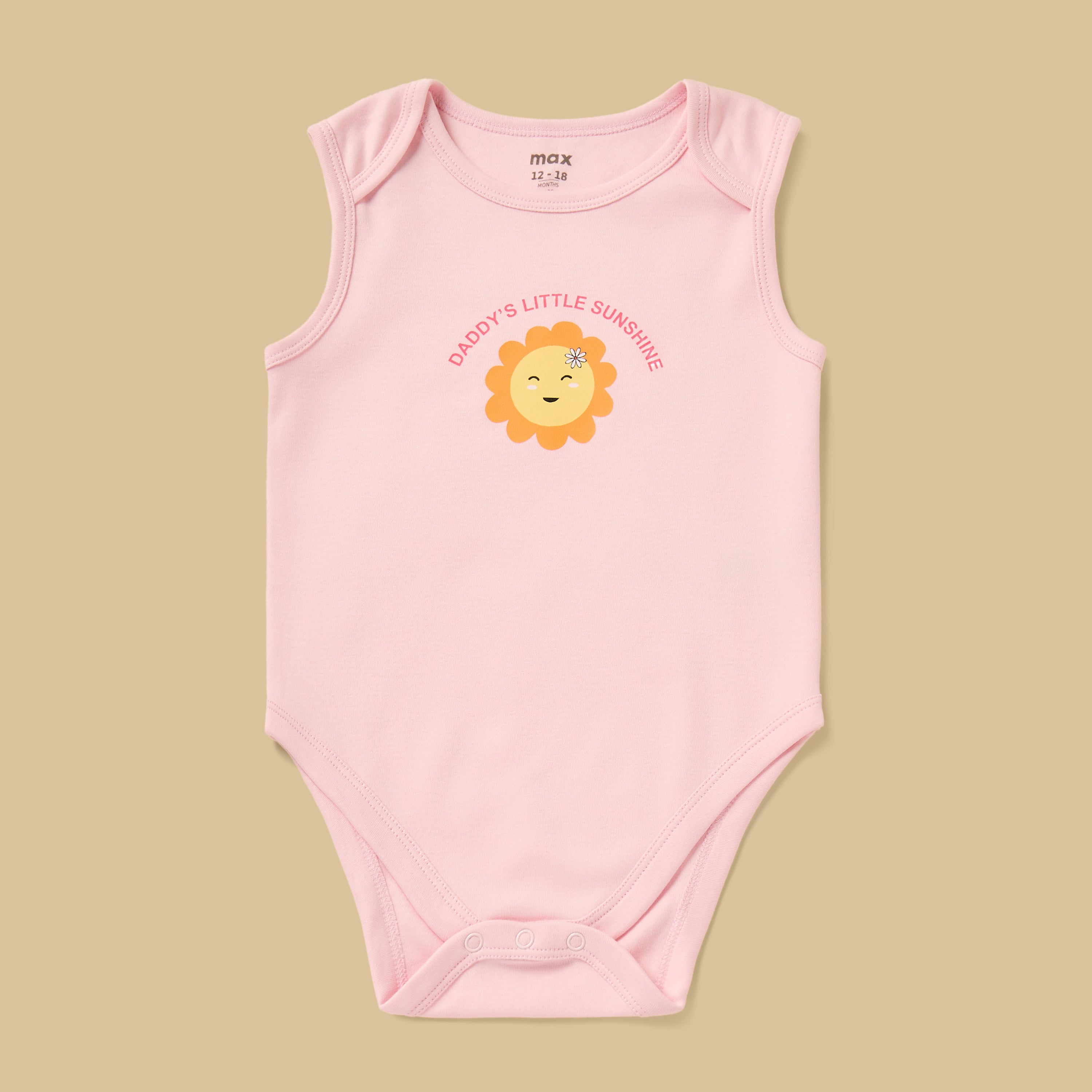 Pack of 5 - Assorted Sleeveless Cotton Bodysuit
