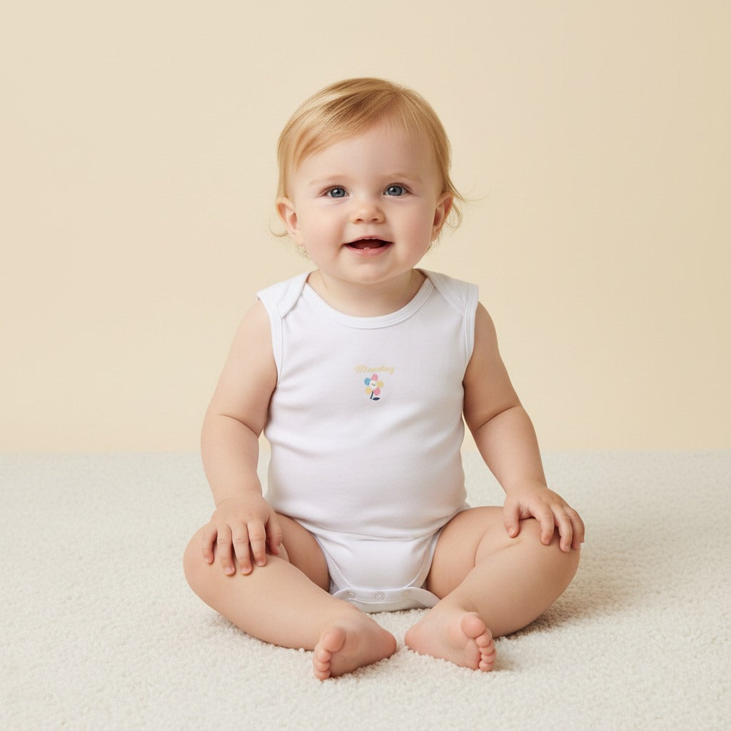 Pack of 7 - Days of the Week Print Cotton Bodysuit