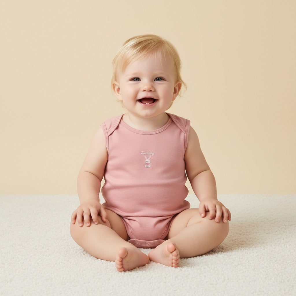 Pack of 7 - Days of the Week Print Cotton Bodysuit