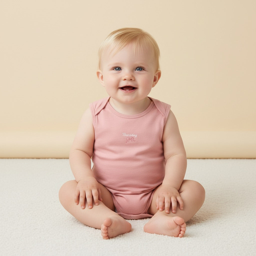 Pack of 7 - Days of the Week Print Cotton Bodysuit