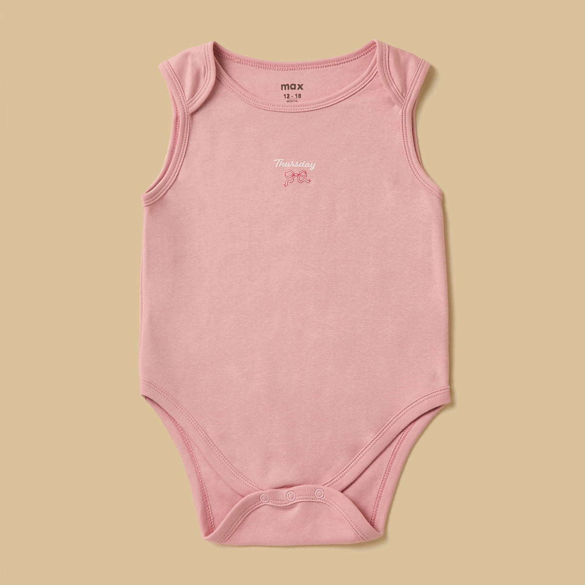 Pack of 7 - Days of the Week Print Cotton Bodysuit