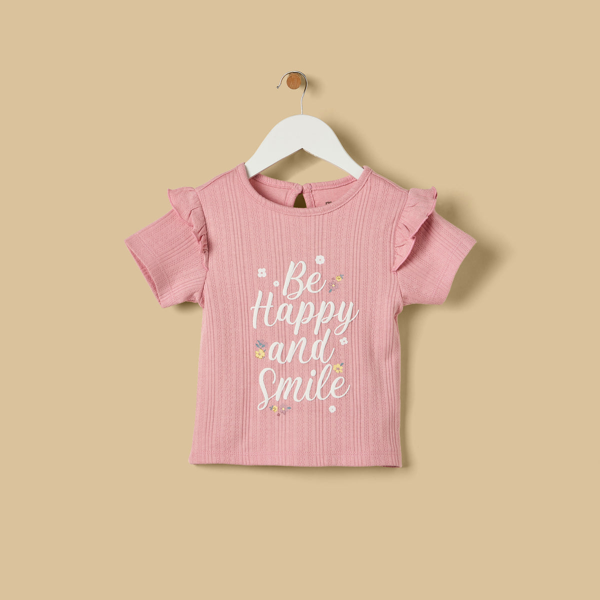 Slogan Print Cotton Shorts Set