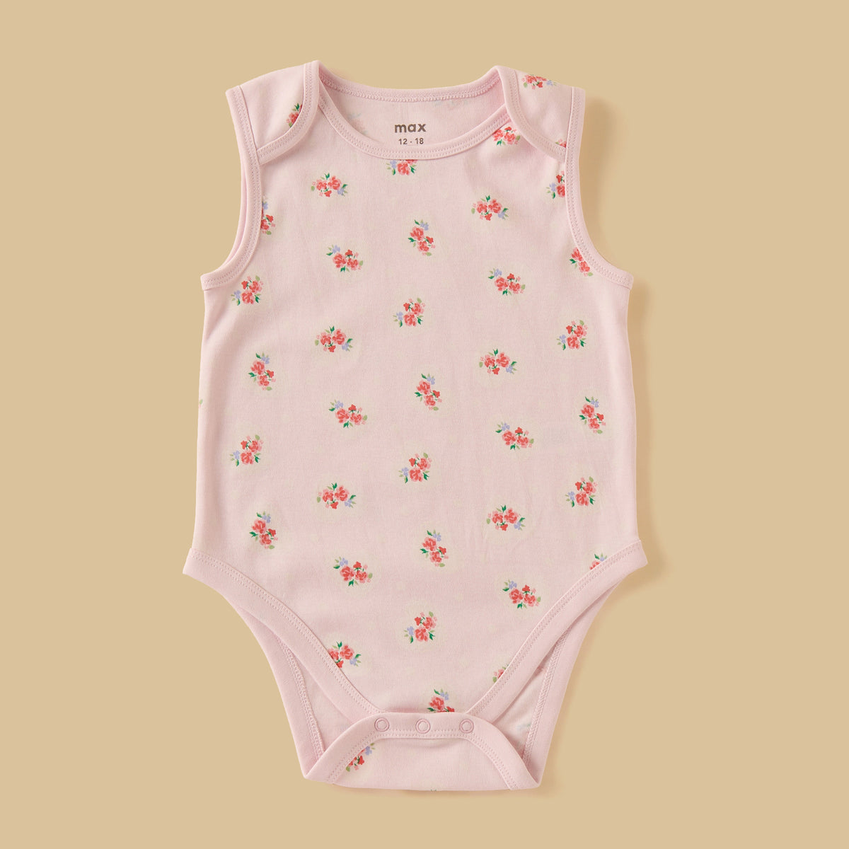 Pack of 3 - Assorted Sleeveless Cotton Bodysuit