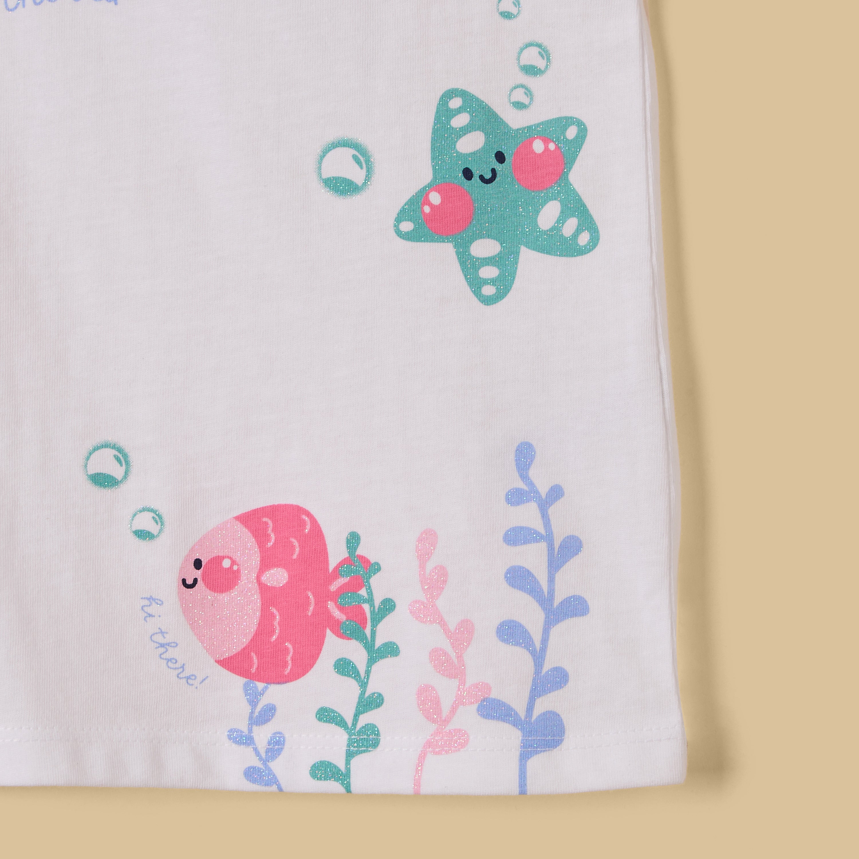 Underwater Print Sleeveless Top