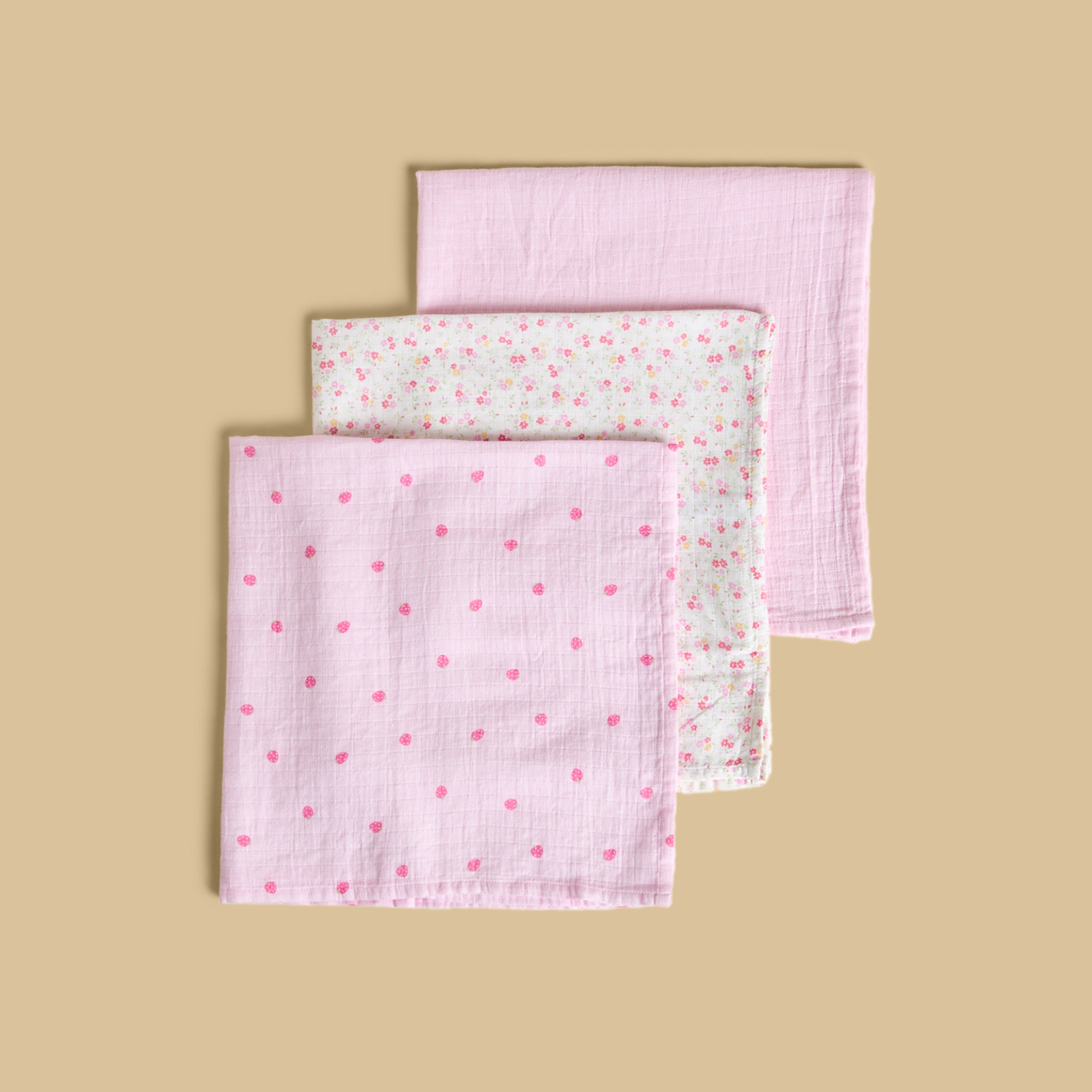 Pack of 3 - Assorted Wash Cloth - Multicolour
