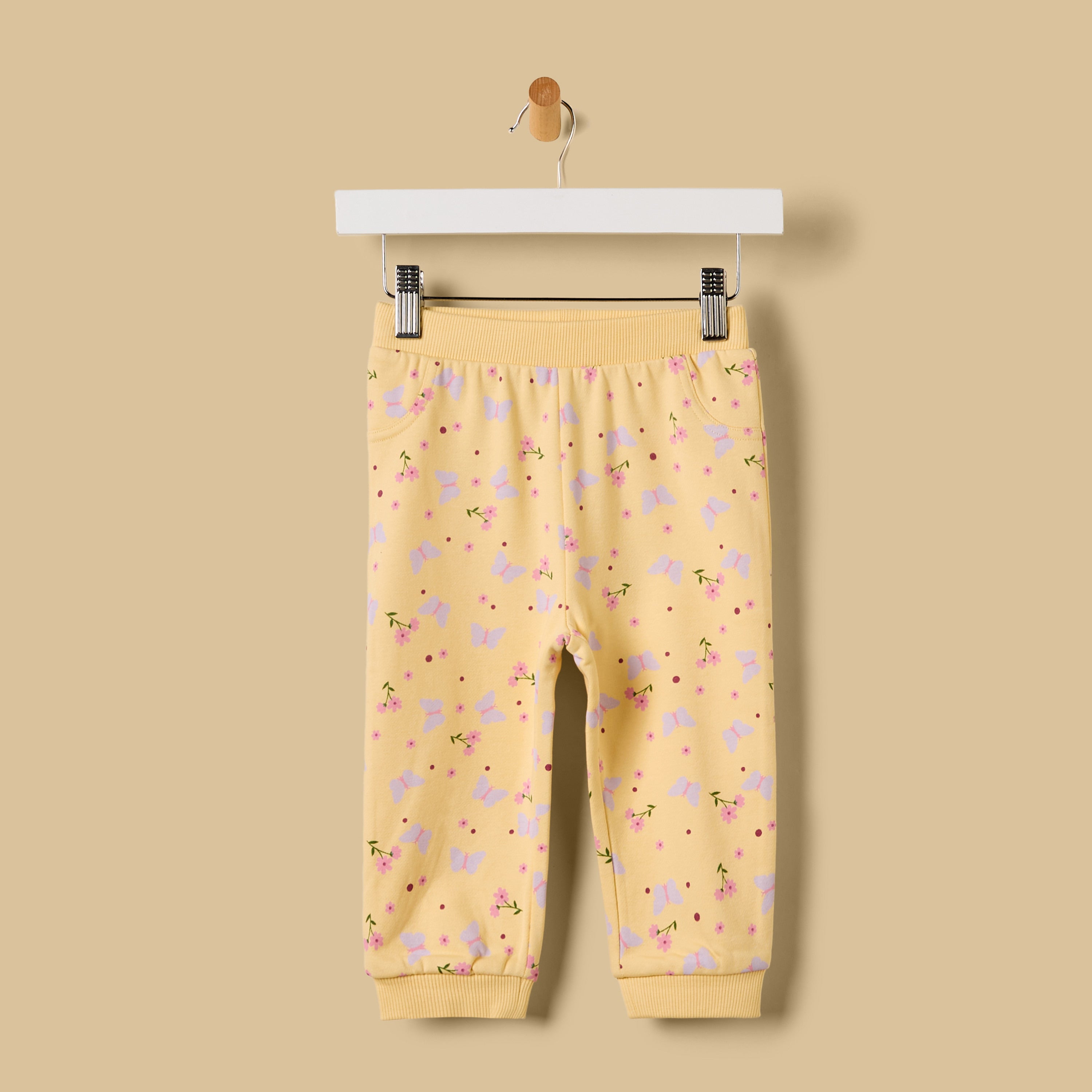 Pack of 2 - Butterfly Print Cotton Joggers