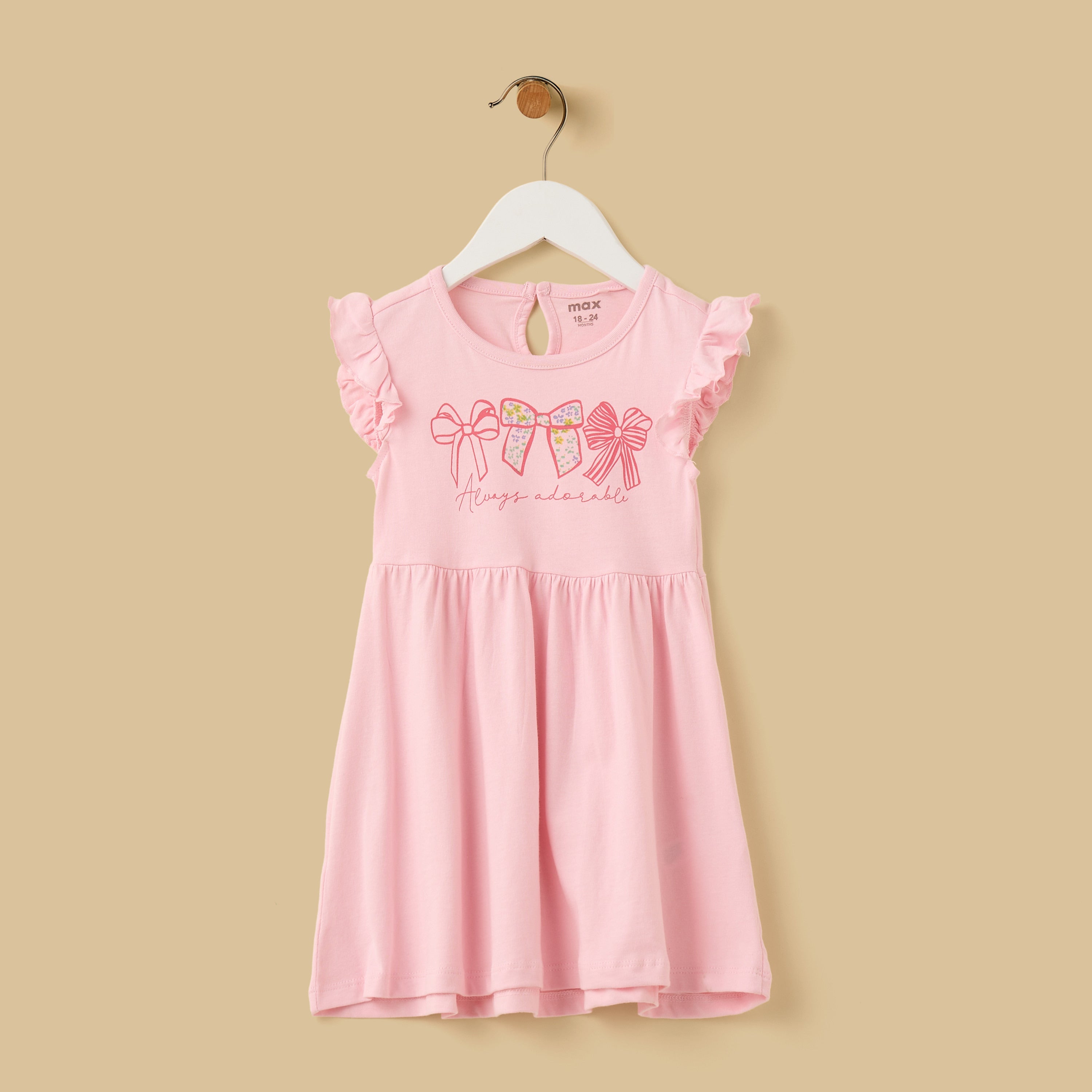 Pack of 2 - Bow Print Cotton Dress