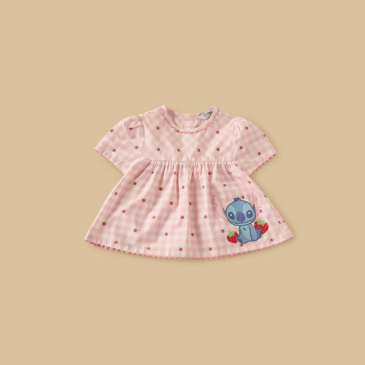 Stitch Print Top and Shorts Set with Hat