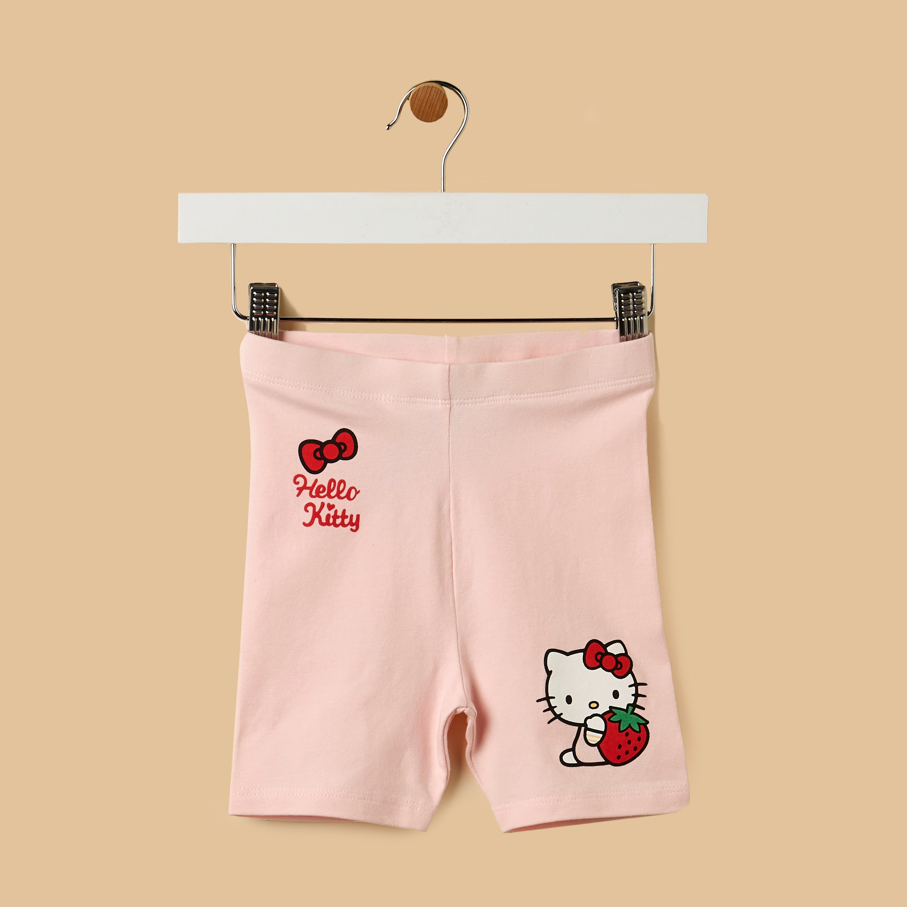 Hello Kitty Print Top and Short Leggings Set