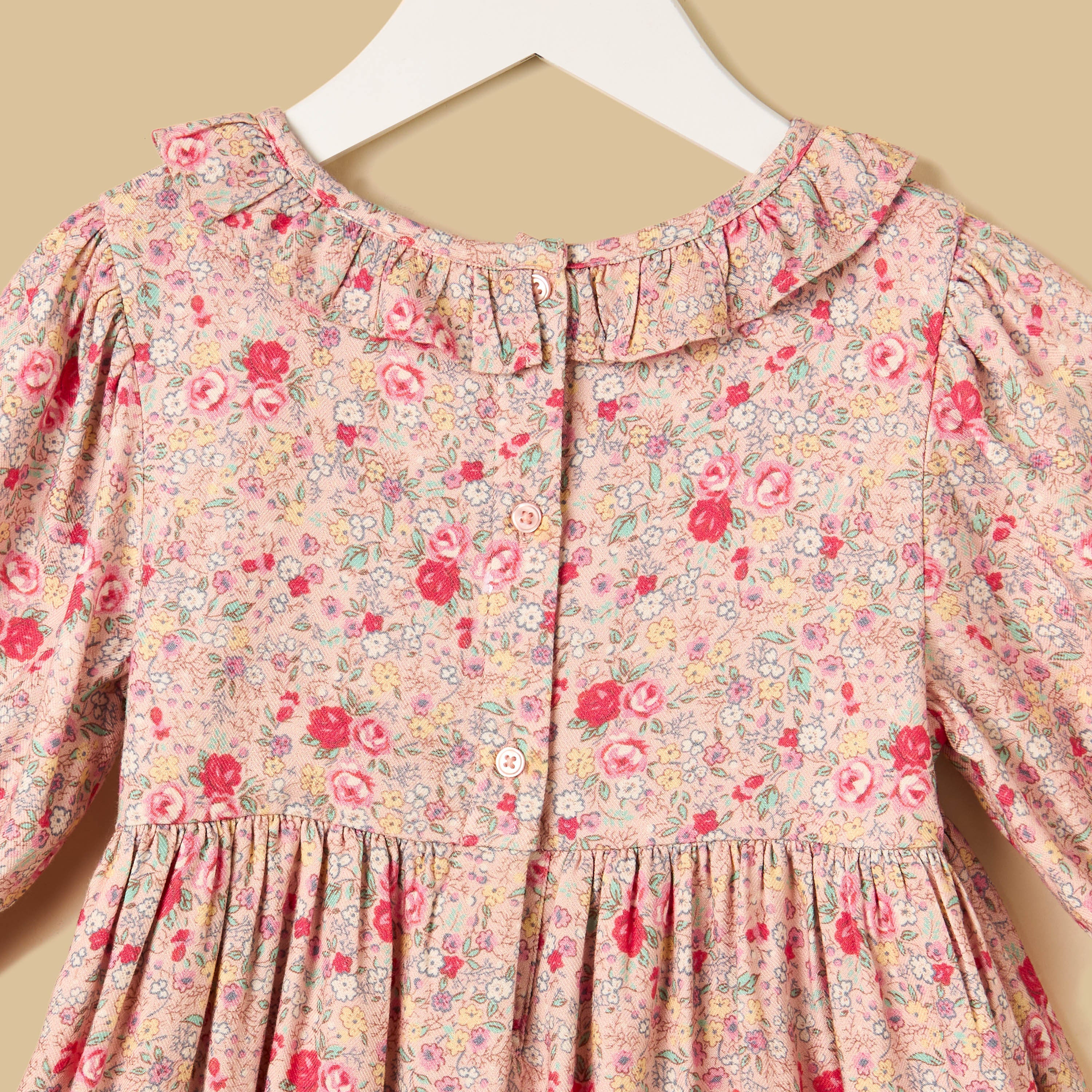 Floral Print Dress with Bloomers