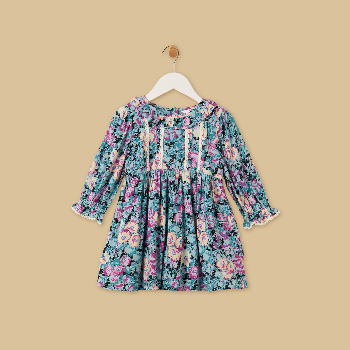 Floral Print Dress with Bloomers