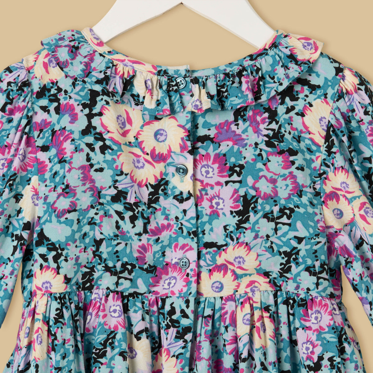 Floral Print Dress with Bloomers