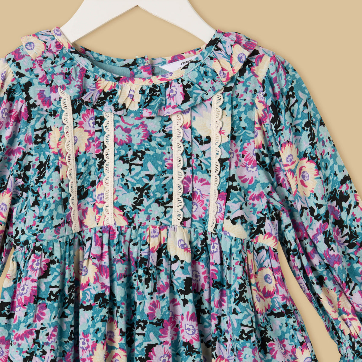 Floral Print Dress with Bloomers