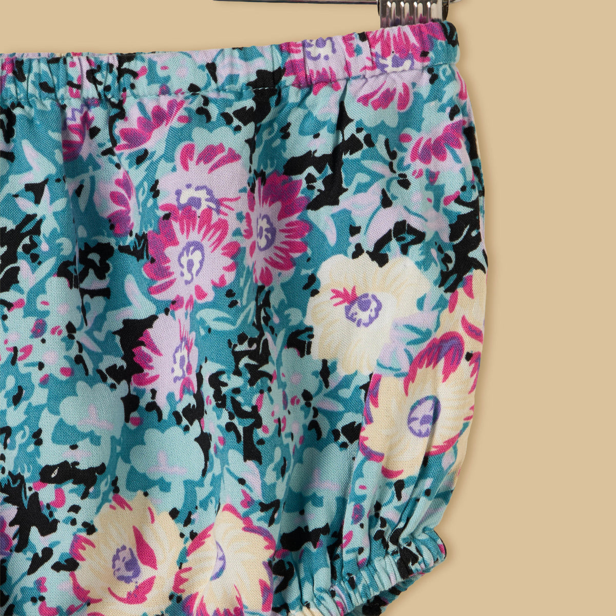 Floral Print Dress with Bloomers