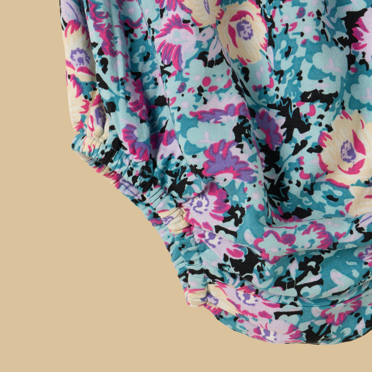 Floral Print Dress with Bloomers