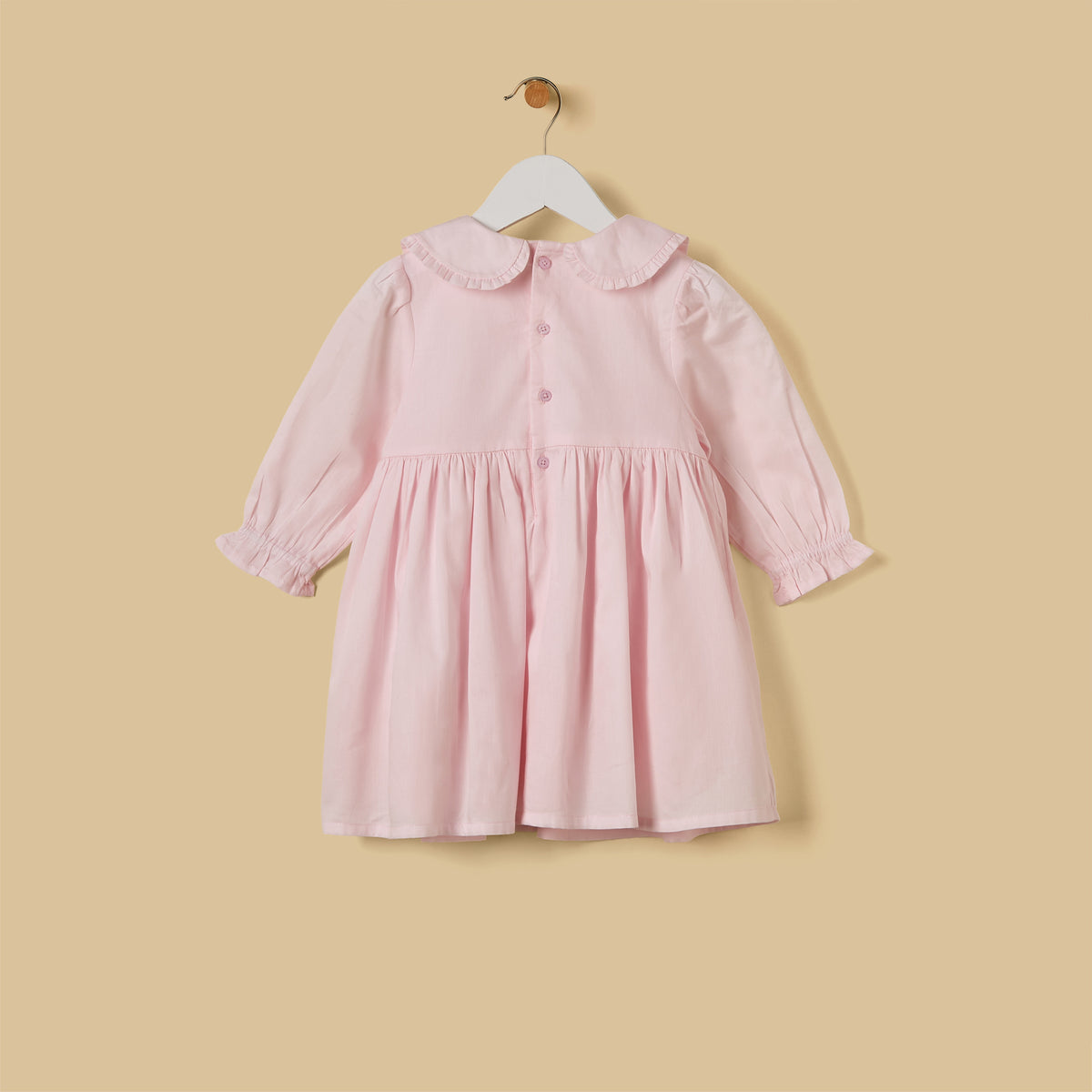 Embroidered Cotton Dress with Bloomers