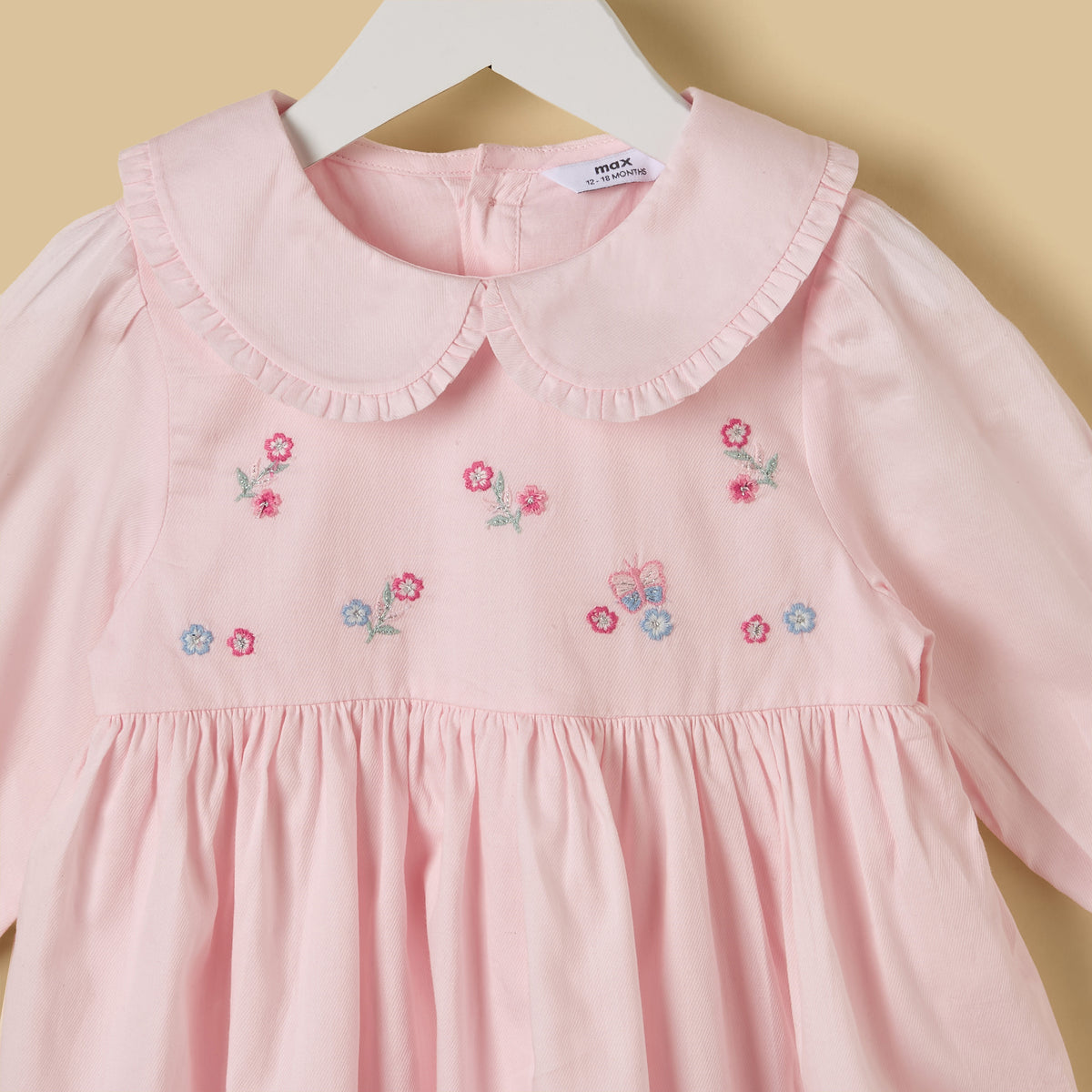 Embroidered Cotton Dress with Bloomers