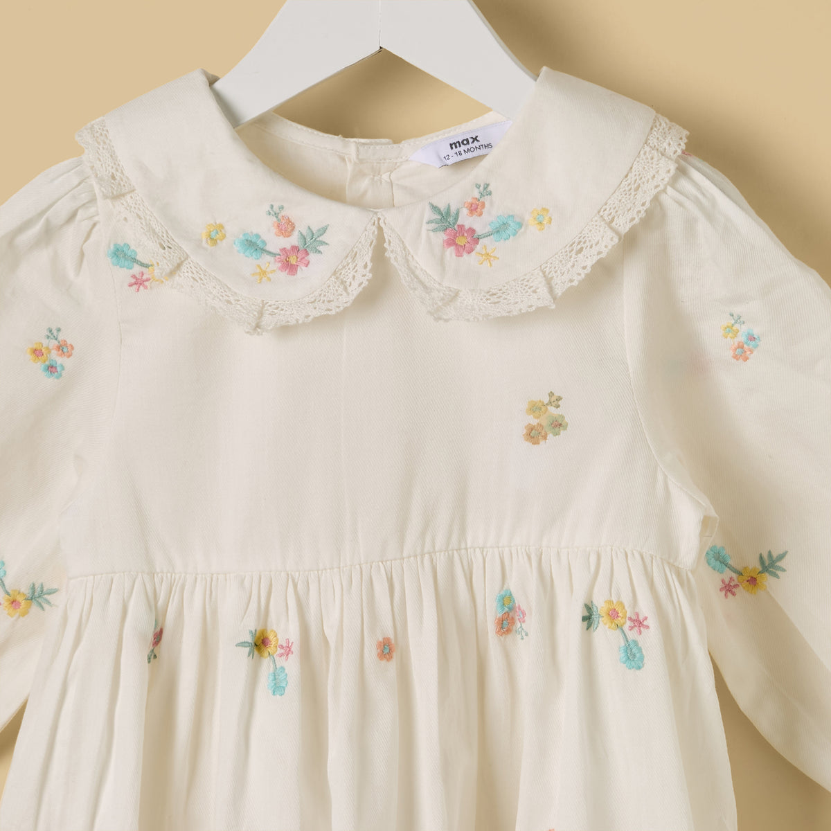 Embroidered Cotton Dress with Bloomers