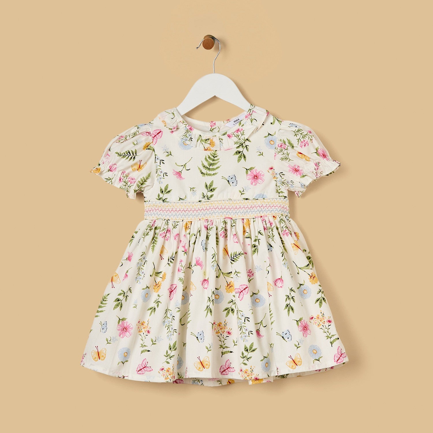 Floral Print Viscose Dress with Bloomers