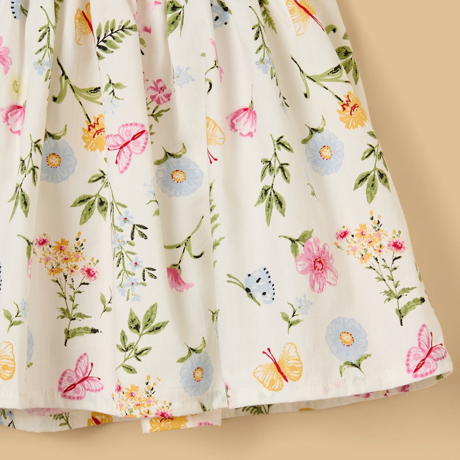 Floral Print Viscose Dress with Bloomers