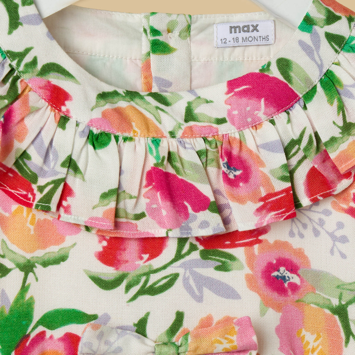 Floral Print Sleeveless Cotton Dress with Bloomers
