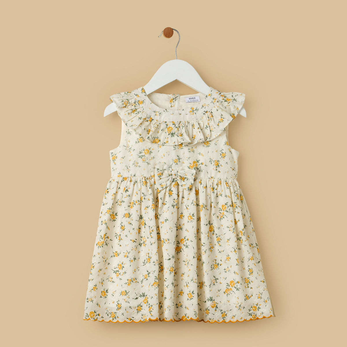 Floral Print Cotton Dress with Bloomers