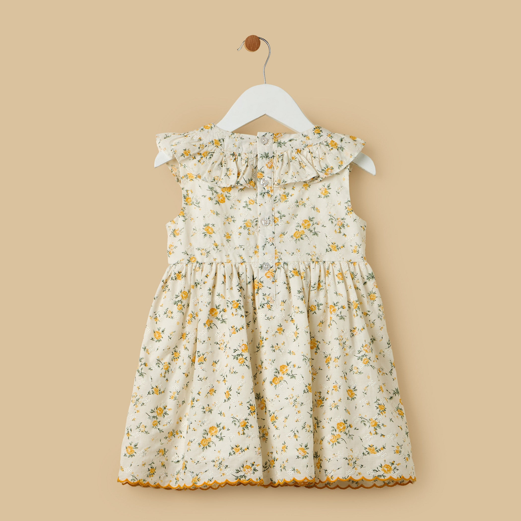 Floral Print Cotton Dress with Bloomers